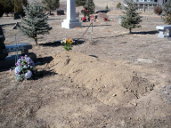 Flowers on Grave