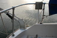 Port transom, removed cowl vents