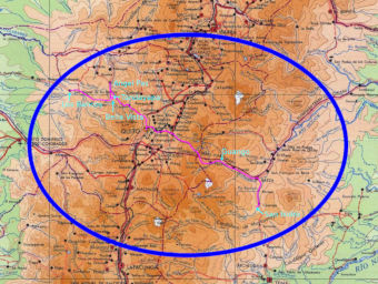 Map of birding area