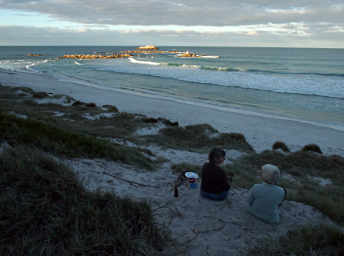 Beach Evening, Deirdre and Dona