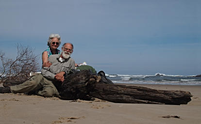 Gary and Dona on Log