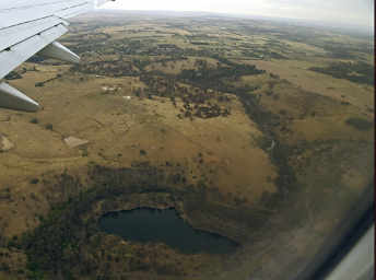 Tasmania from the Plane