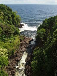 Roadside waterfall