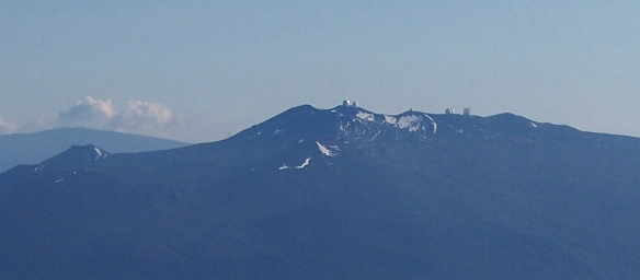 Mauna Kea from airplane