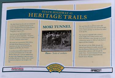 Whanganui R Forgotten World Highway Moki Tunnel Sign