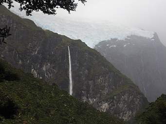 Alps Rob Roy Glacier Waterfall