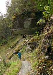 Alps Overhanging Rock