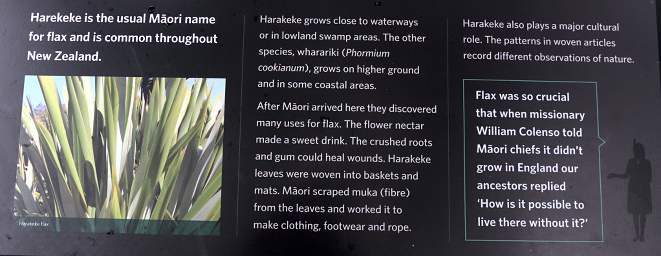 Rotorua Whakarewarewa Flax Sign