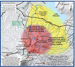 Te Maari Eruption Map