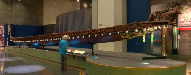 Wellington Museum Maori Canoe