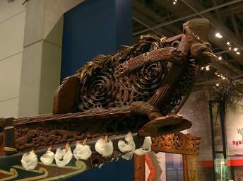 Wellington Museum Maori Canoe