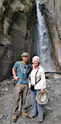 Arusha NP Tululusia Waterfall, Dona and Sid